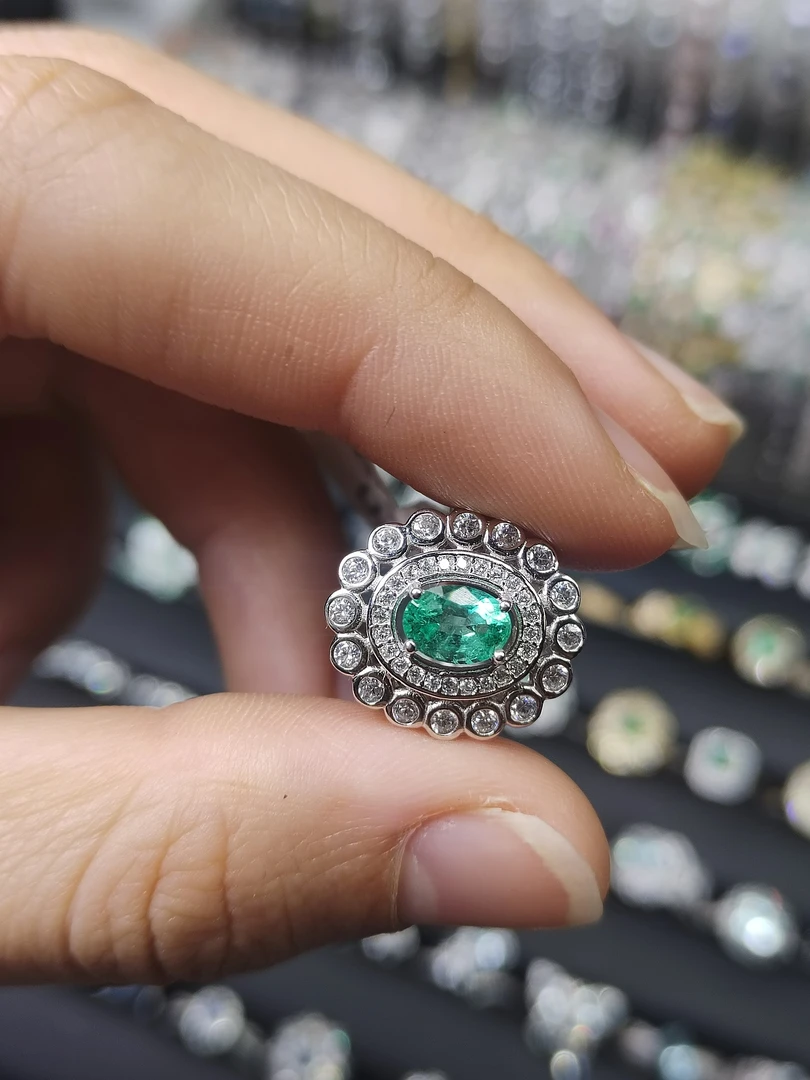 ［如一珠宝］祖母绿戒指