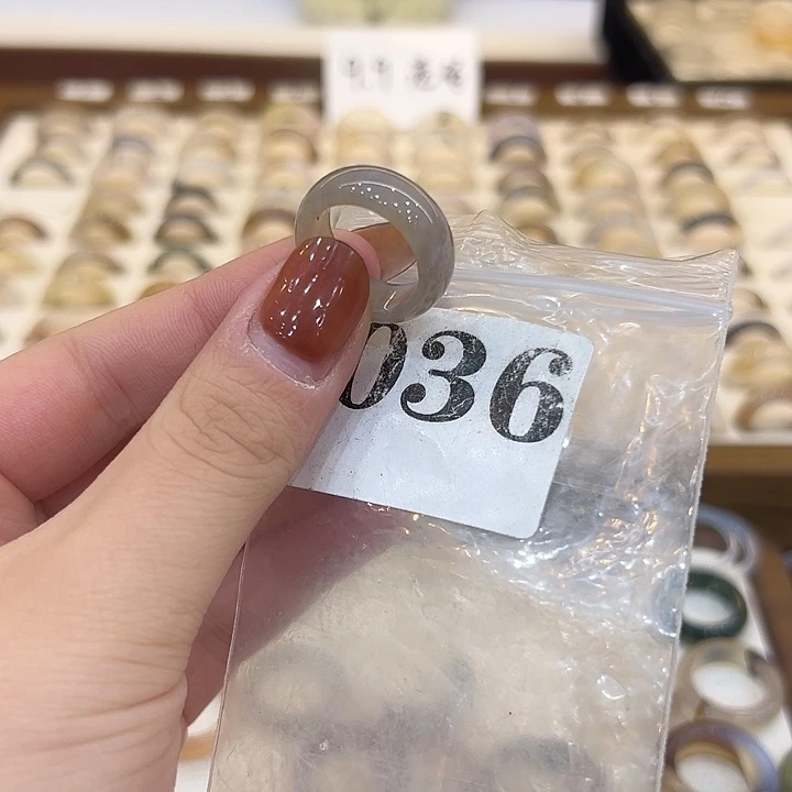 玛瑙/玉髓合金戒指36港12