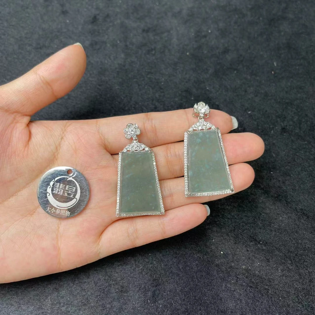 翡昱-N6-36712-79-天然A货翡翠吊坠S925银镶/多样性发其一D