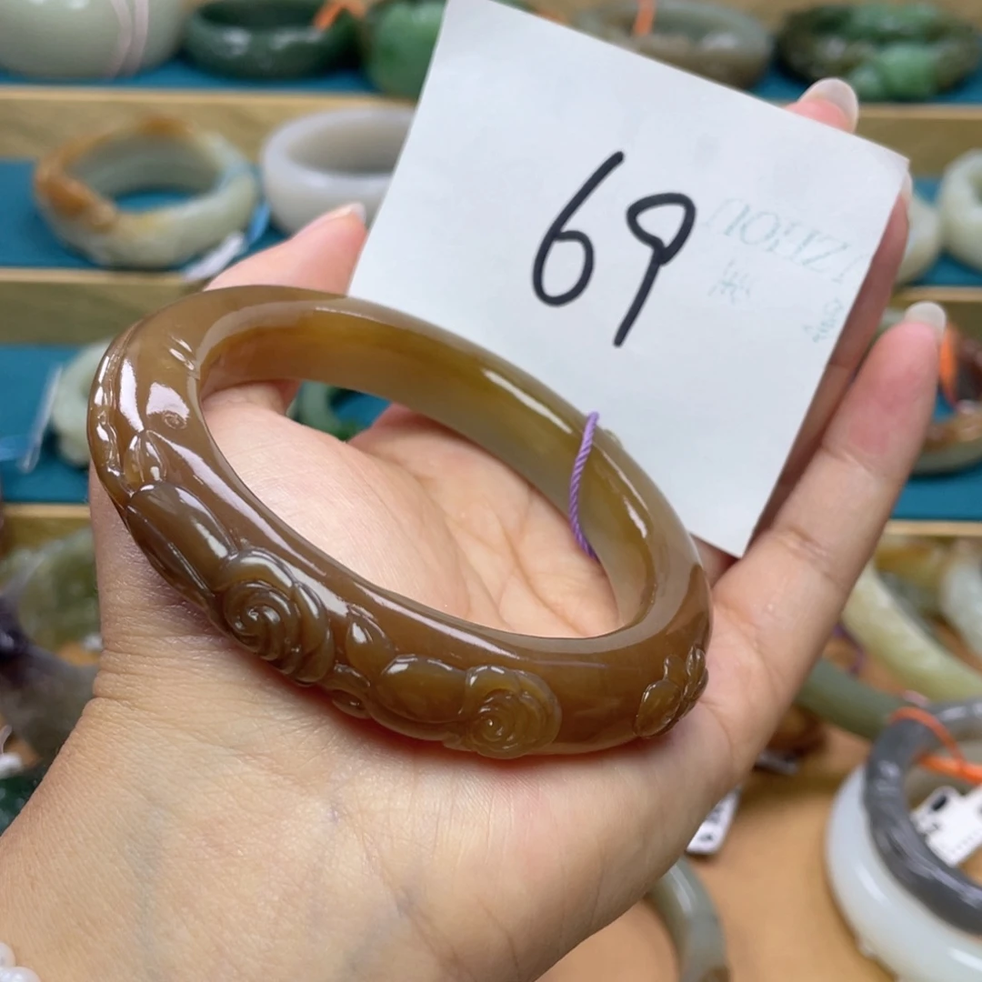 未镶嵌手镯和田玉圈口62
