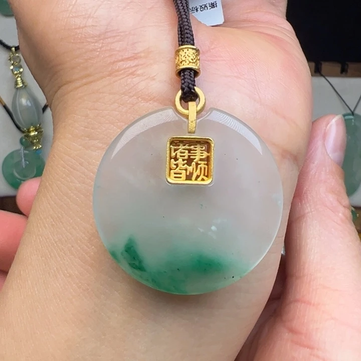 石英质玉未镶嵌吊坠(不含链)