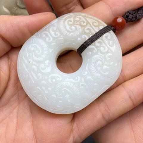 和田玉未镶嵌挂件佛*