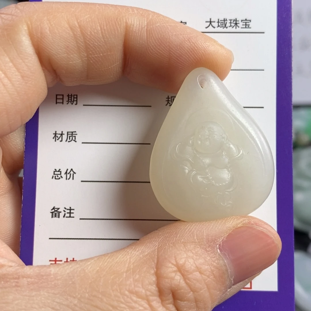 和田玉颈饰未镶嵌佛公