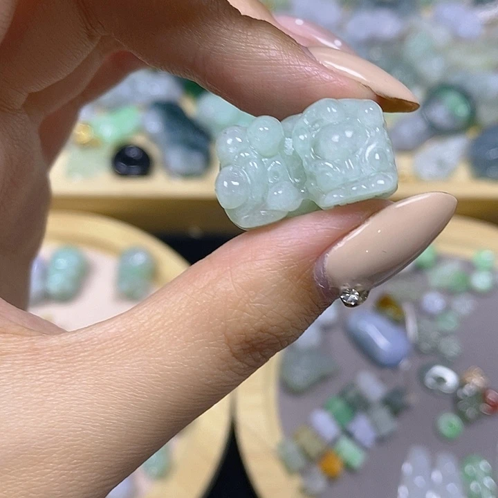 翡翠散珠天然缅甸翡翠