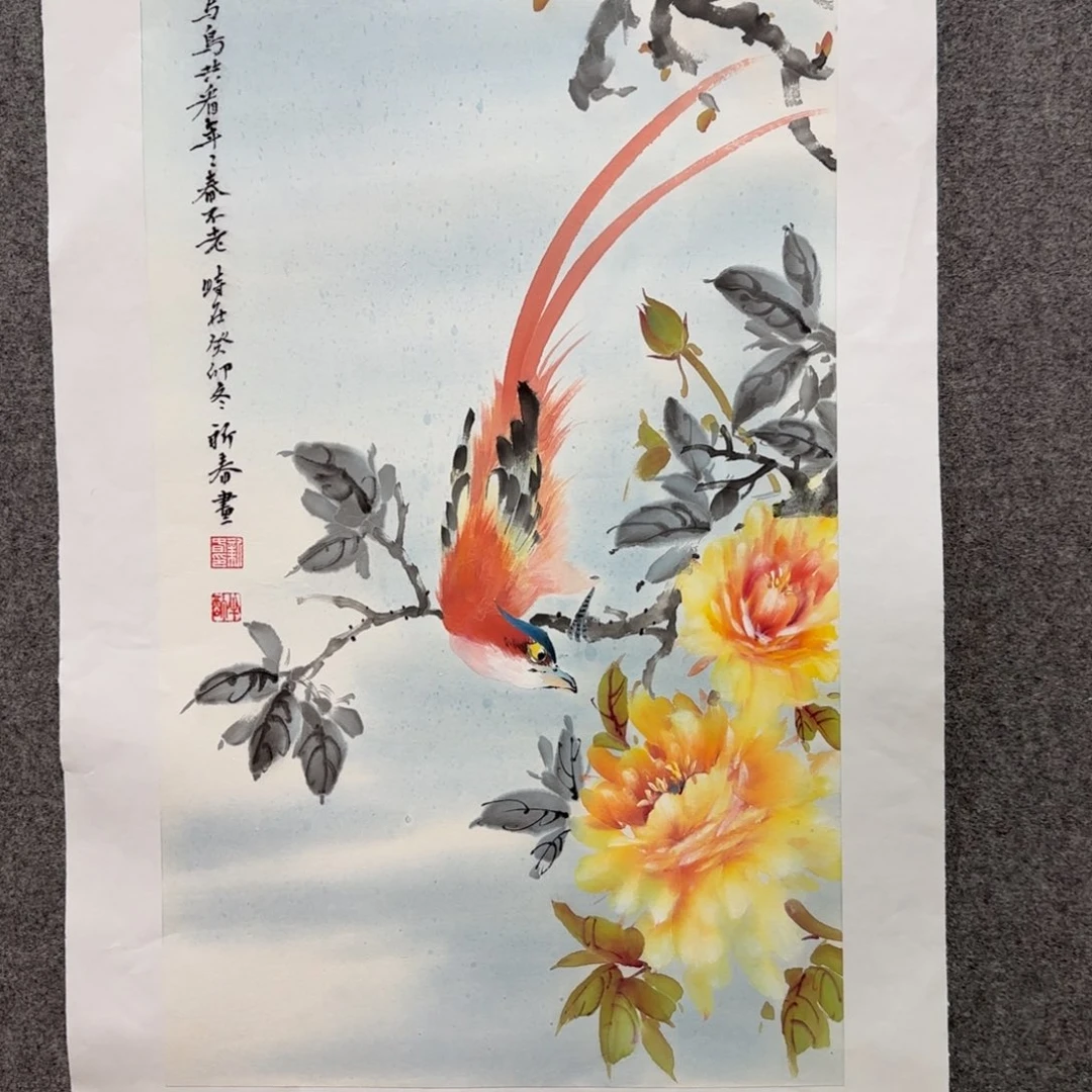 国画吴新春老师手绘作品