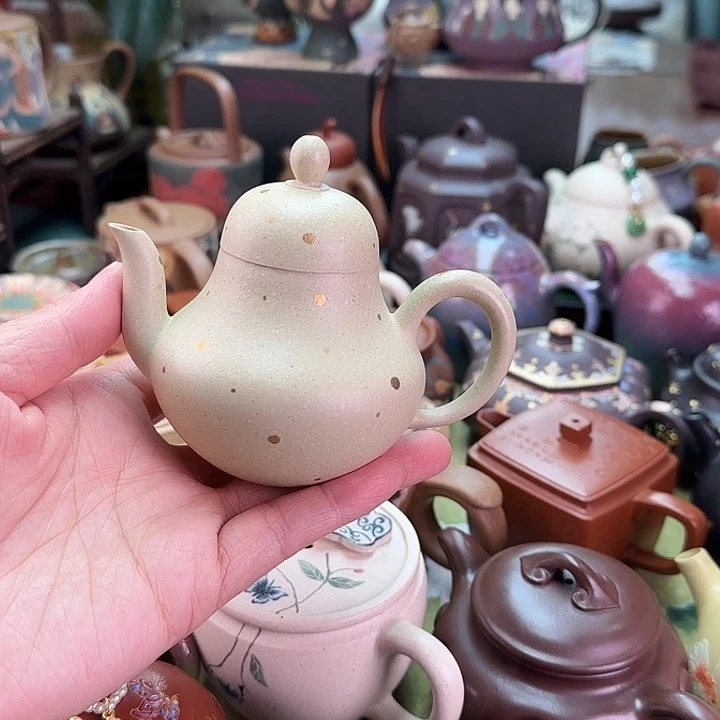 紫砂茶壶洒金思婷
