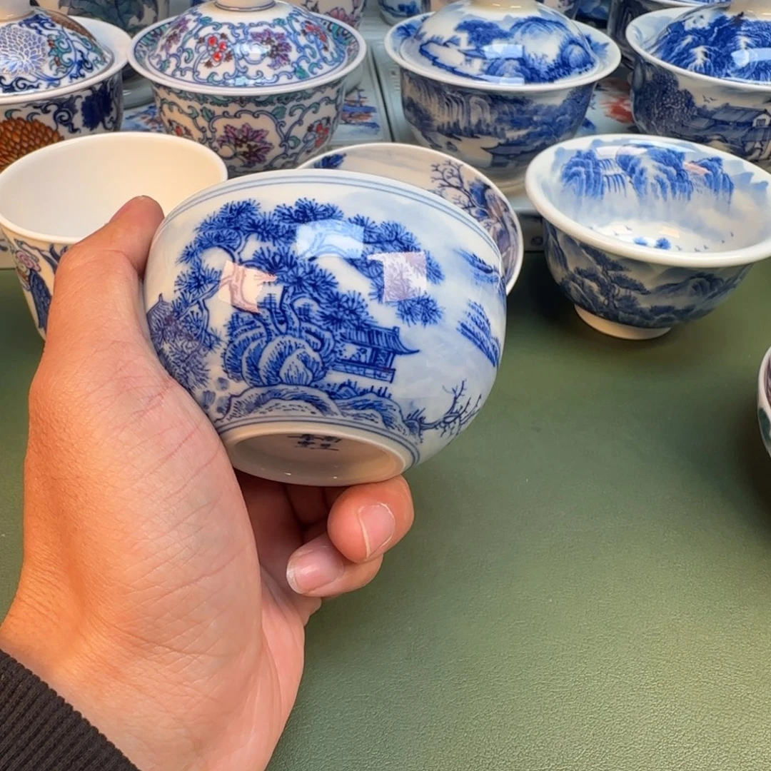 纯手工纯手绘茶具石头15