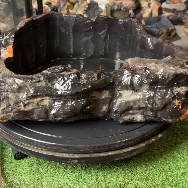 红陶李*宁石头花盆