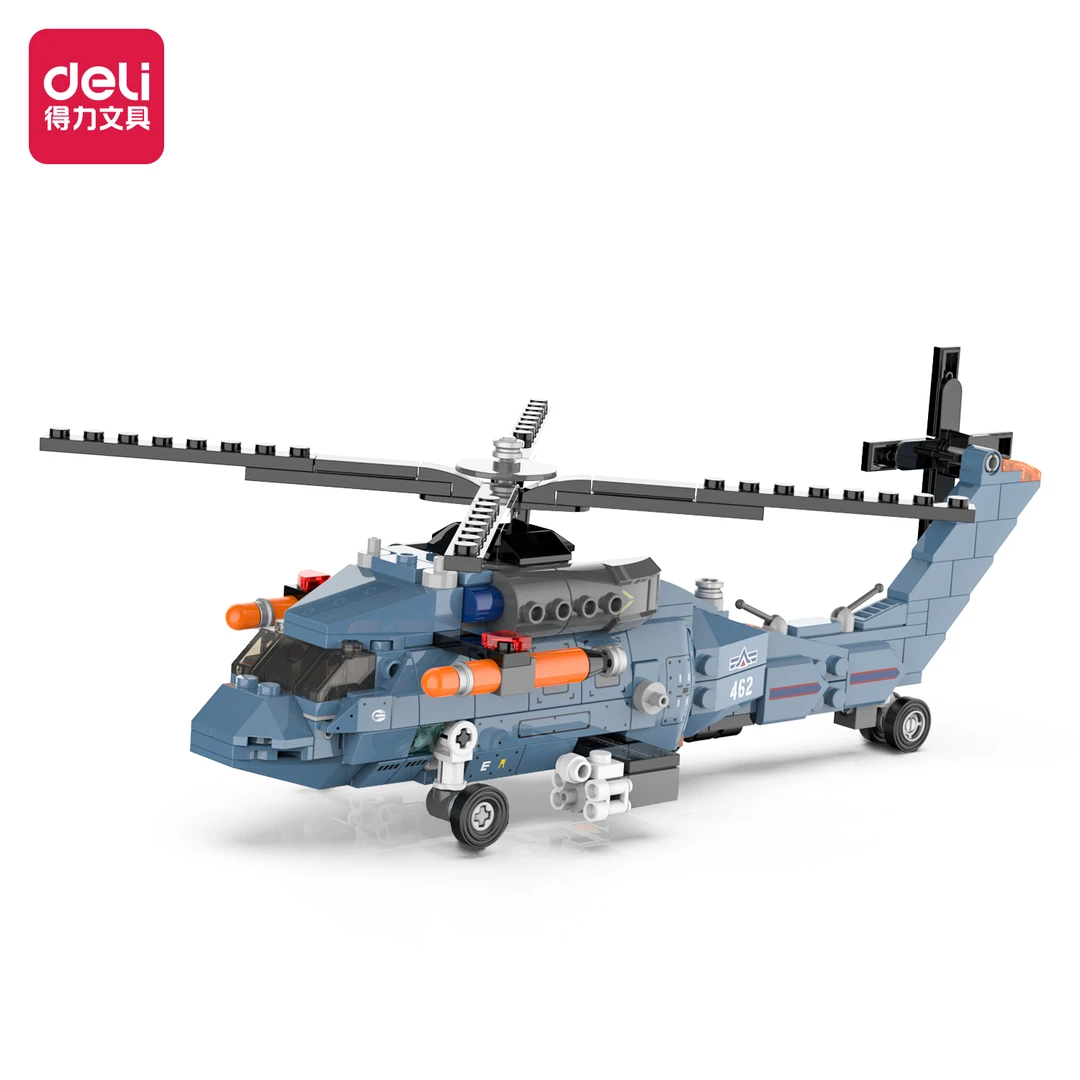 得力合体积木武装直升机(混)(彩盒)xx