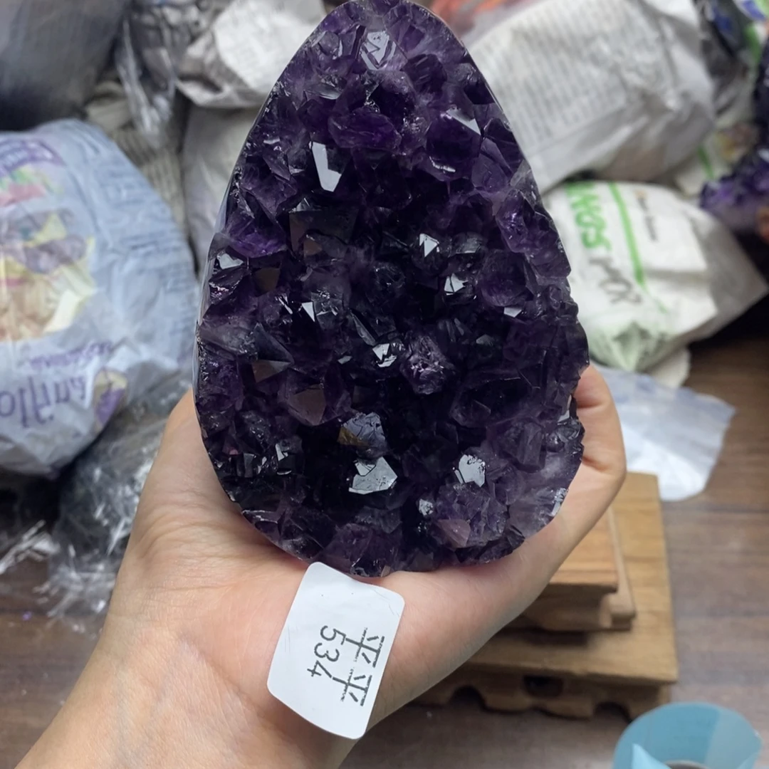 紫晶珠宝半成品未镶嵌