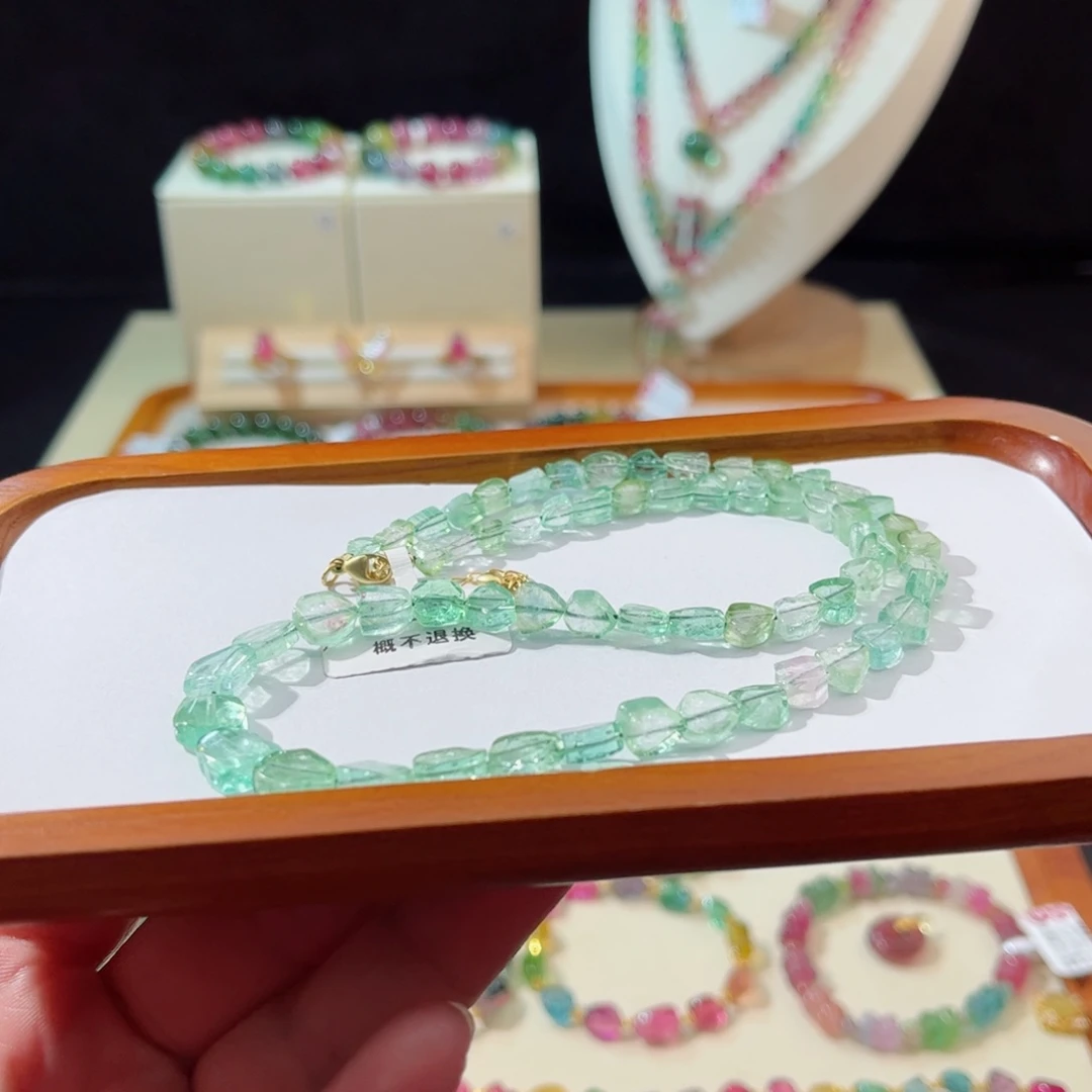 碧玺手串未镶嵌手串