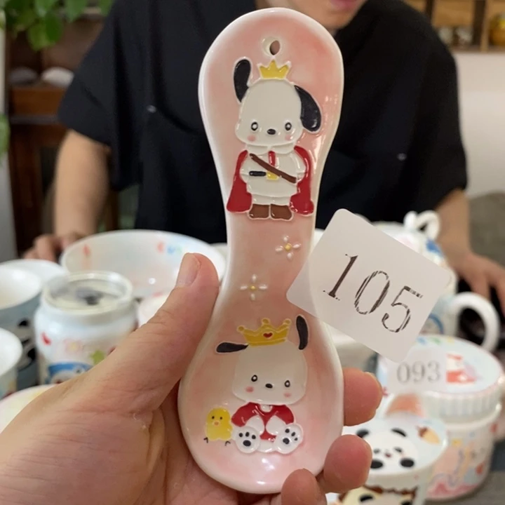 瓷片景德镇釉下彩手绘