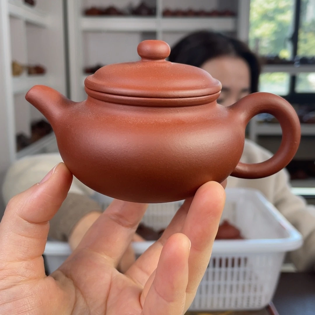 紫砂茶壶红清水仿古160cc
