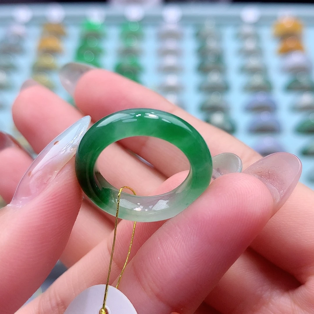 未镶嵌戒指翡翠910圈