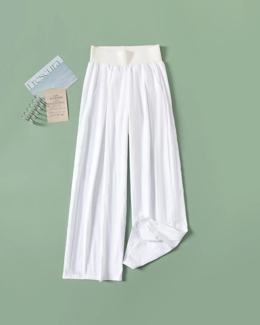 高版本lulu同款神裤防晒速干户外运动健身高腰宽松阔腿裤轻薄长裤