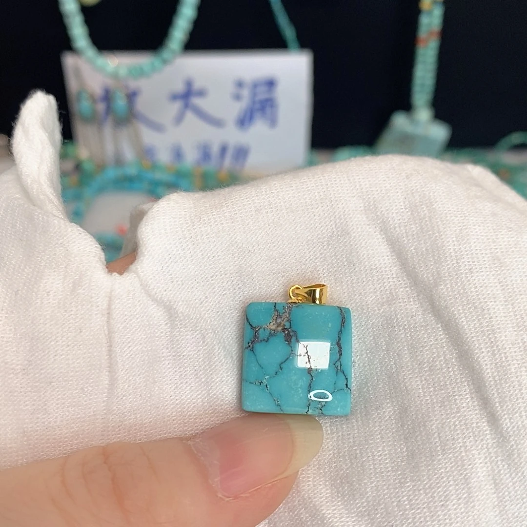 绿松石银S925镶嵌珠宝奇石