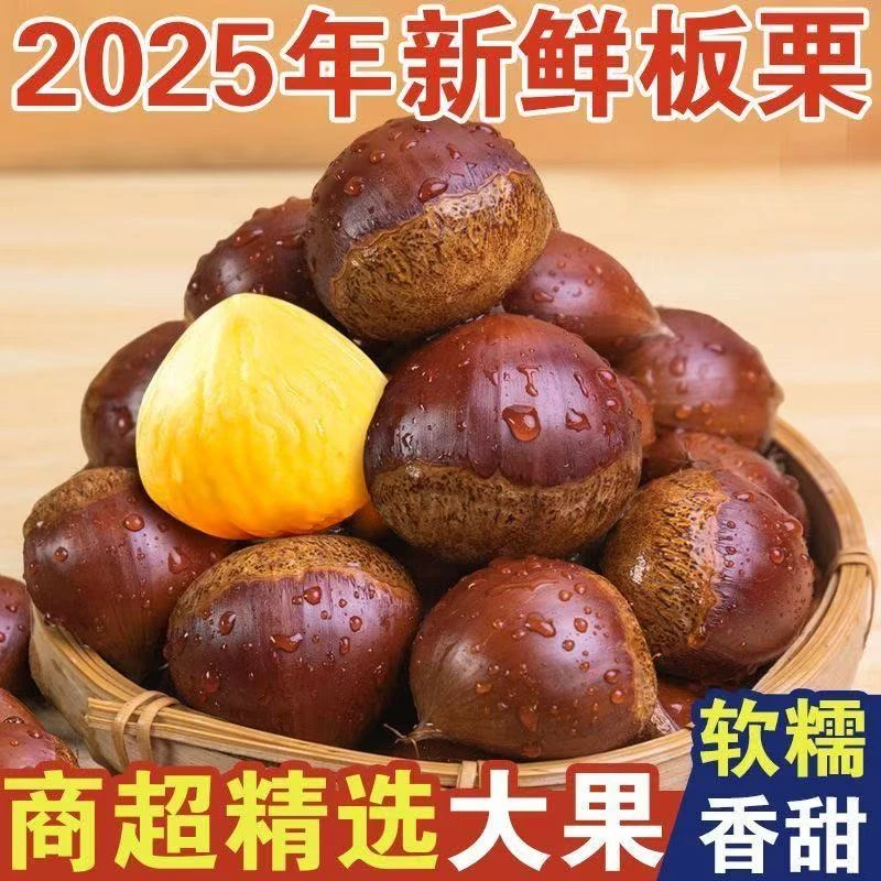 栗子高山新鲜饱满生板栗香甜粉面