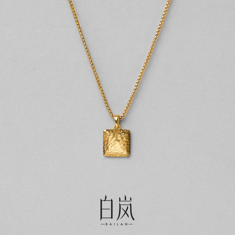坠链均925银 【8月新品】鸣沙项链敦煌纯银百搭简约七夕礼物XL5701