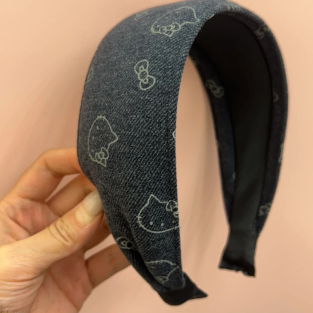 kt牛仔宽发箍一个