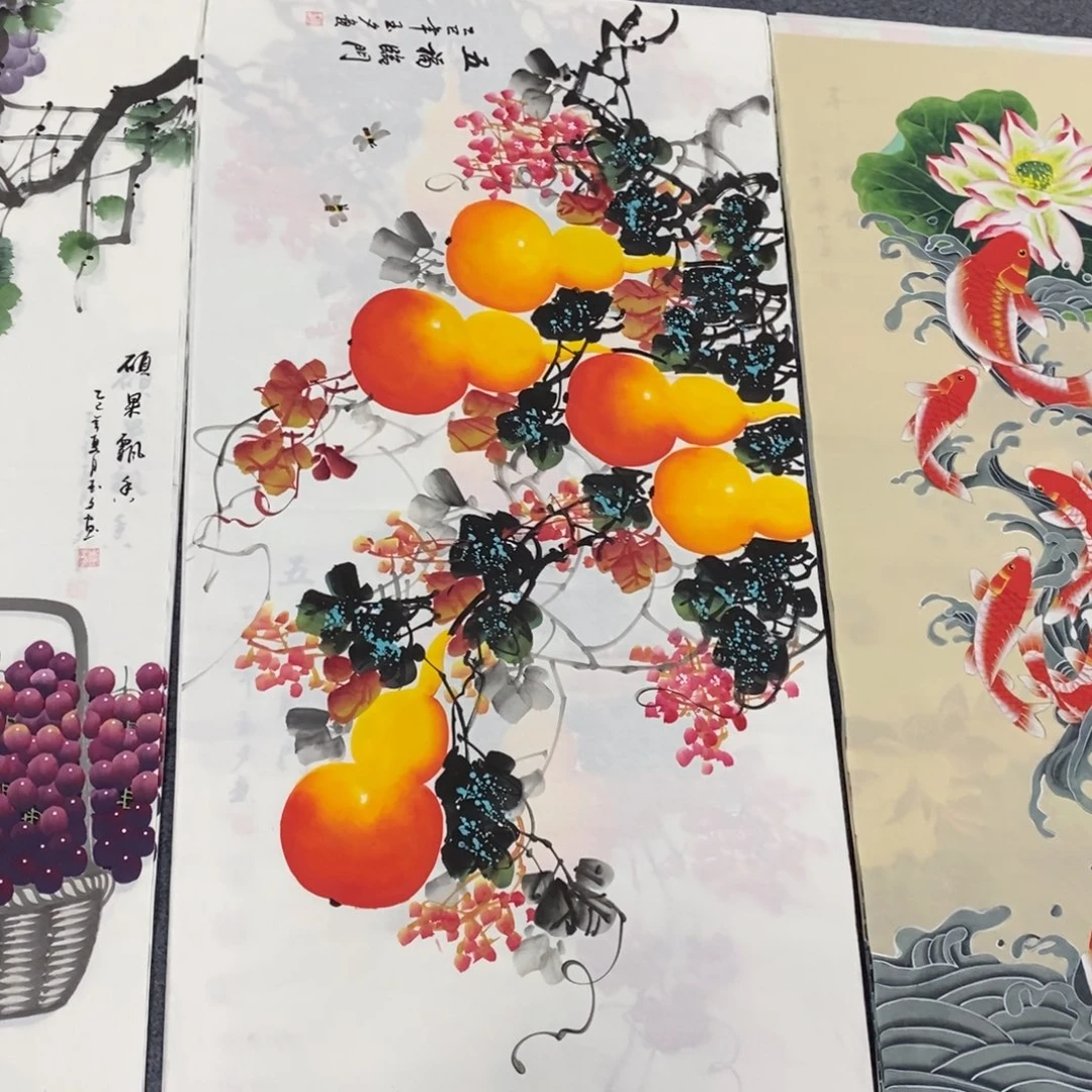 国画尺寸140✖️70精品四尺手绘画