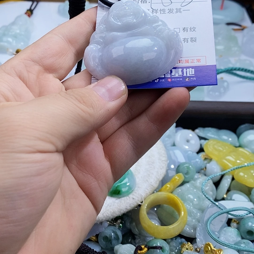 翡翠未镶嵌颈饰9743