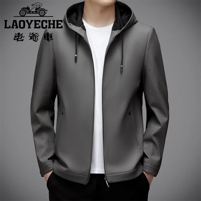 夹克男装潮流四季流行春秋季运动百搭纯色商务休闲修身秋冬春季