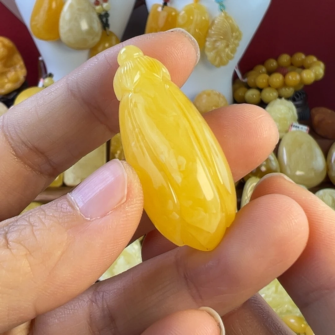 蜜蜡吊坠(不含链)未镶嵌