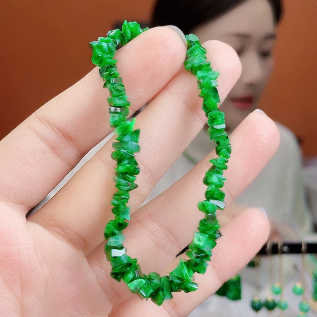 翡翠未镶嵌耳饰饰品