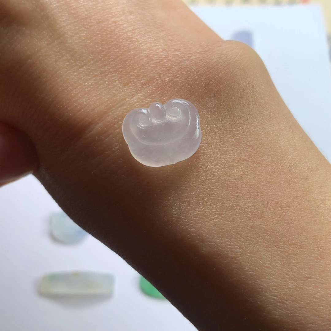定制翡翠未镶嵌缅甸翡翠A货如意锁