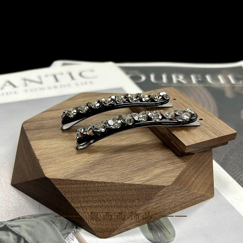 【LXX靓西西】644一字夹6.2厘米休闲气质一字夹一对装