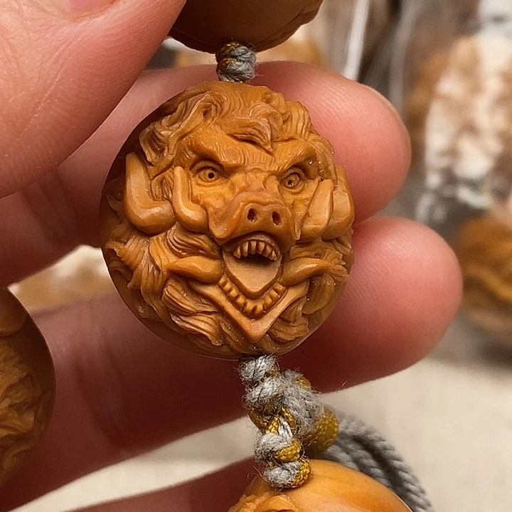 白***切吊坠橄榄核橄榄核