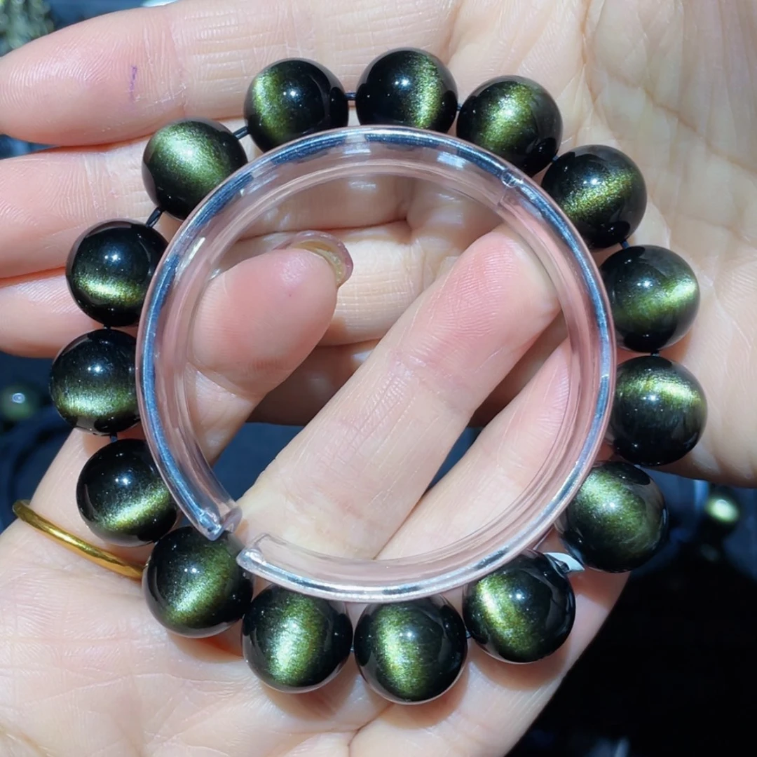 【闪购商品】黑曜岩手链未镶嵌坚**懈