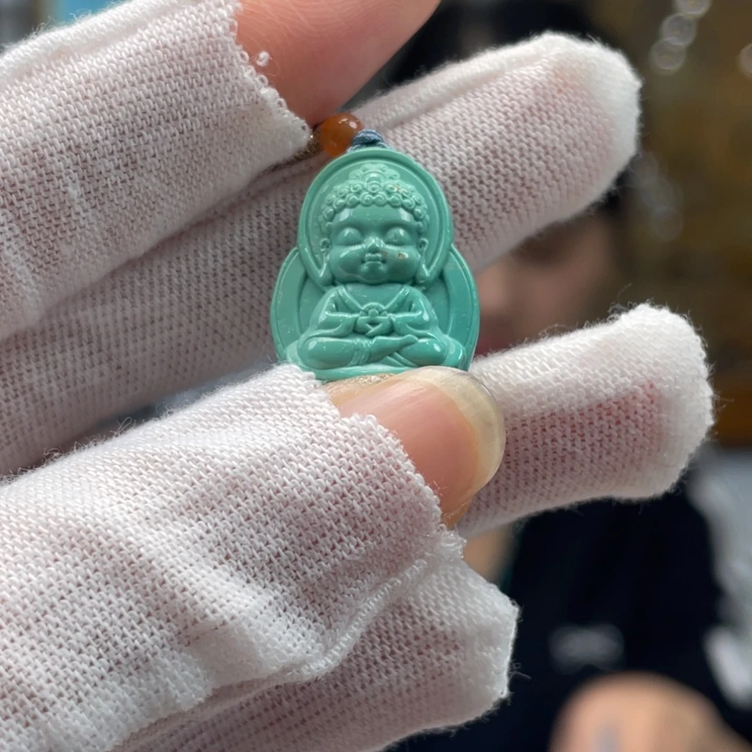 绿松石未镶嵌挂件