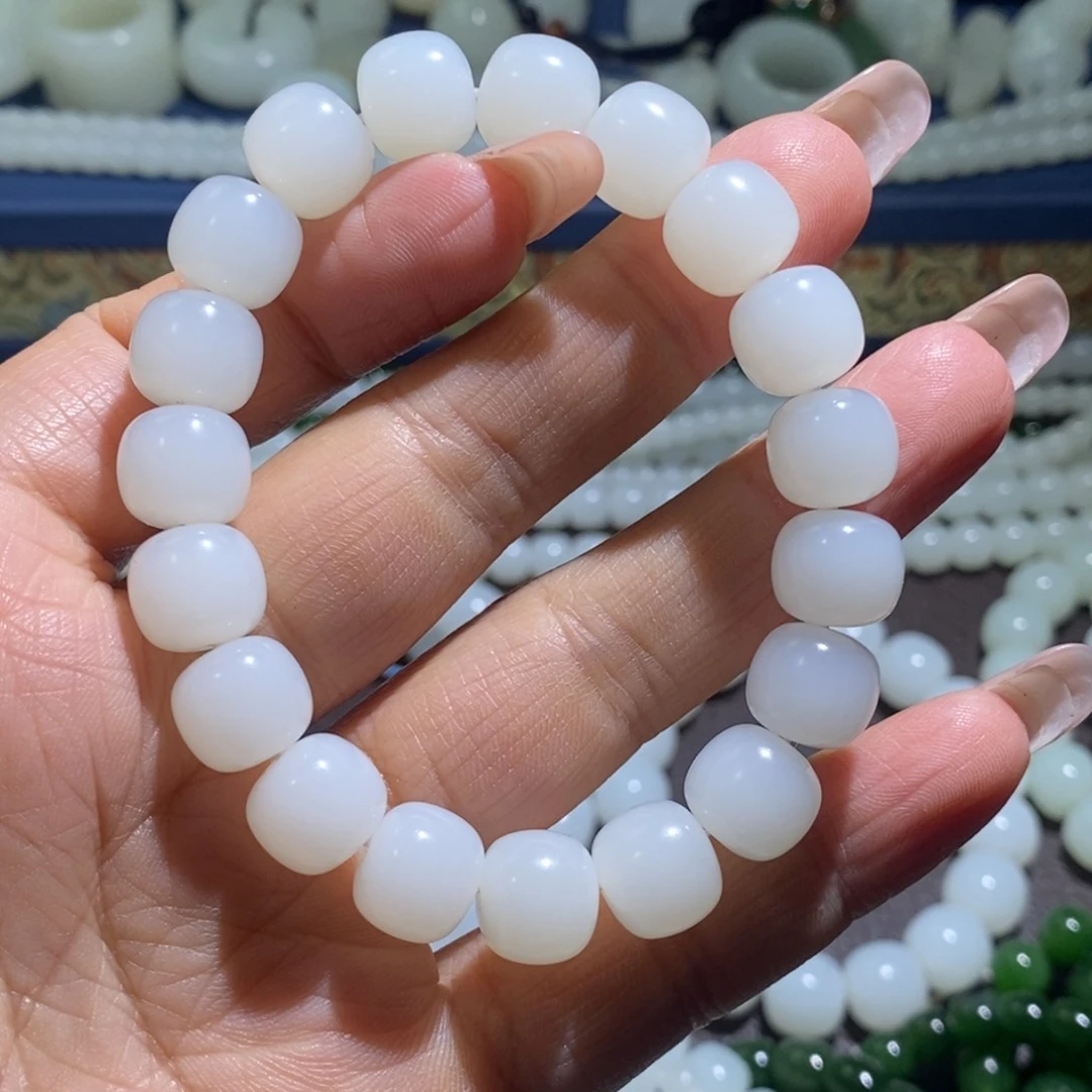 和田玉手链未镶嵌玉*缘