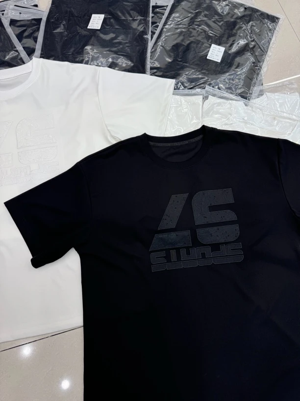 GH8059圆领T恤夏季上衣字母短袖刺绣舒适