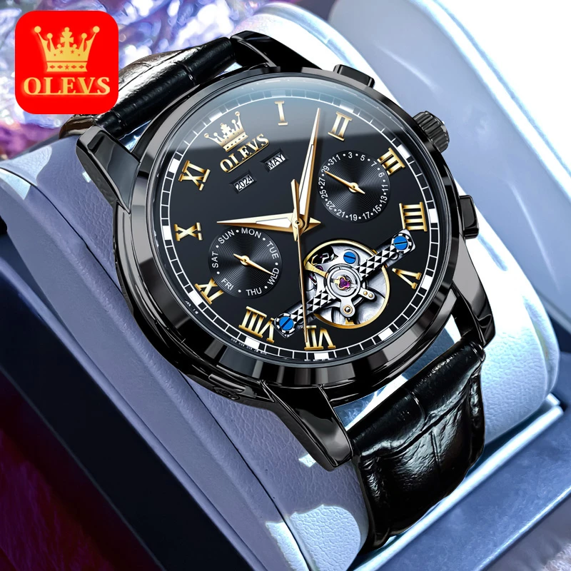 瑞士认证正品牌2025新款全自动机械表高颜值手表男款多功能表男士