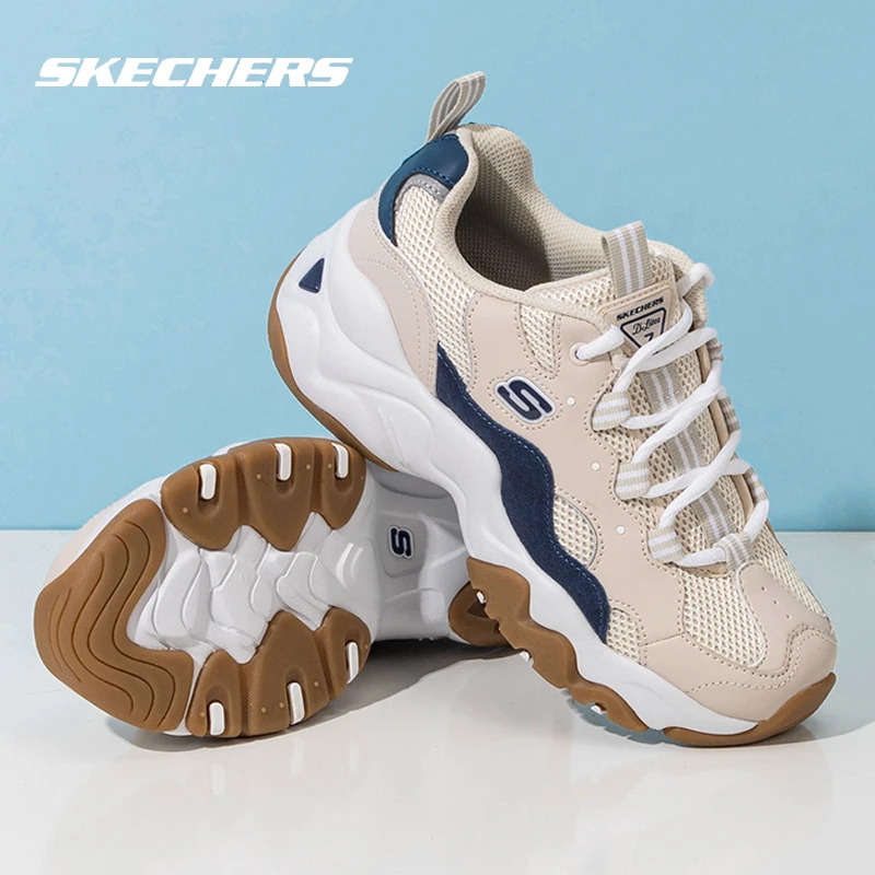 【专柜款】斯凯奇男鞋秋冬新款缓震耐磨熊猫鞋时尚休闲厚底老爹鞋