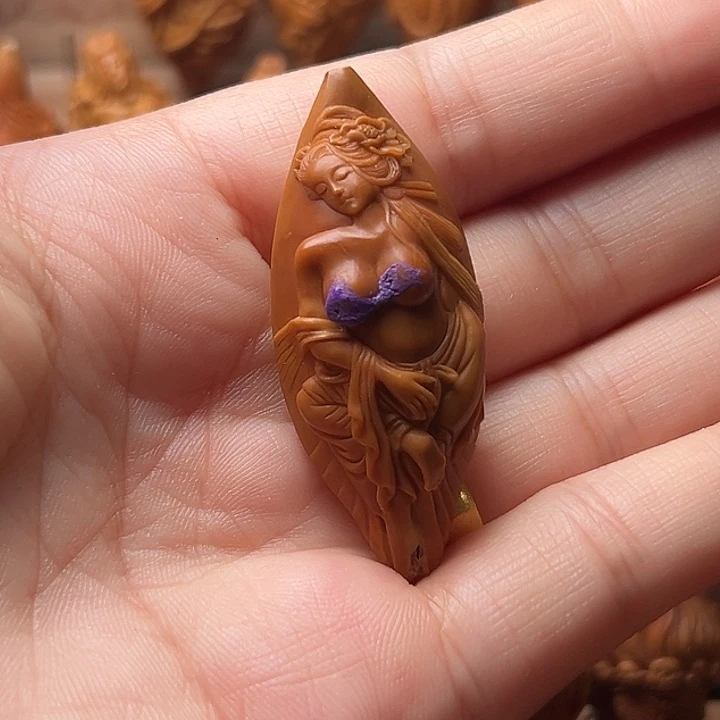 三***千橄榄核吊坠橄榄核