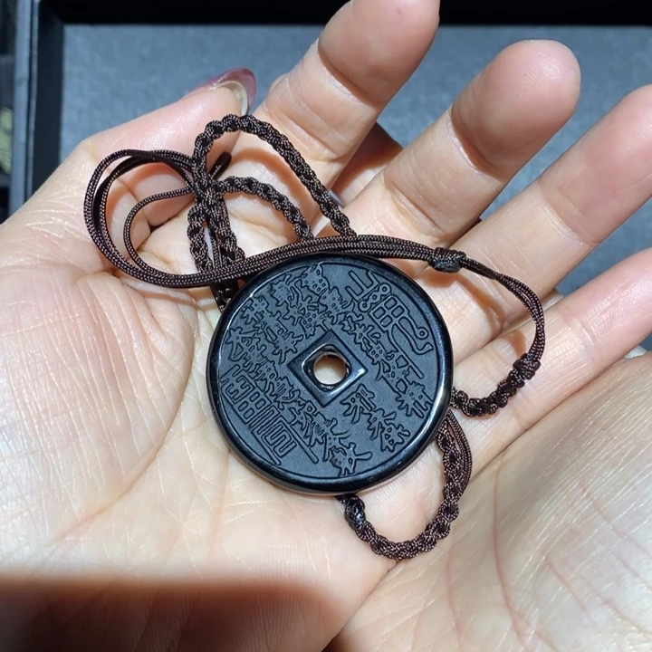 黑曜岩吊坠(不含链)未镶嵌闽****）