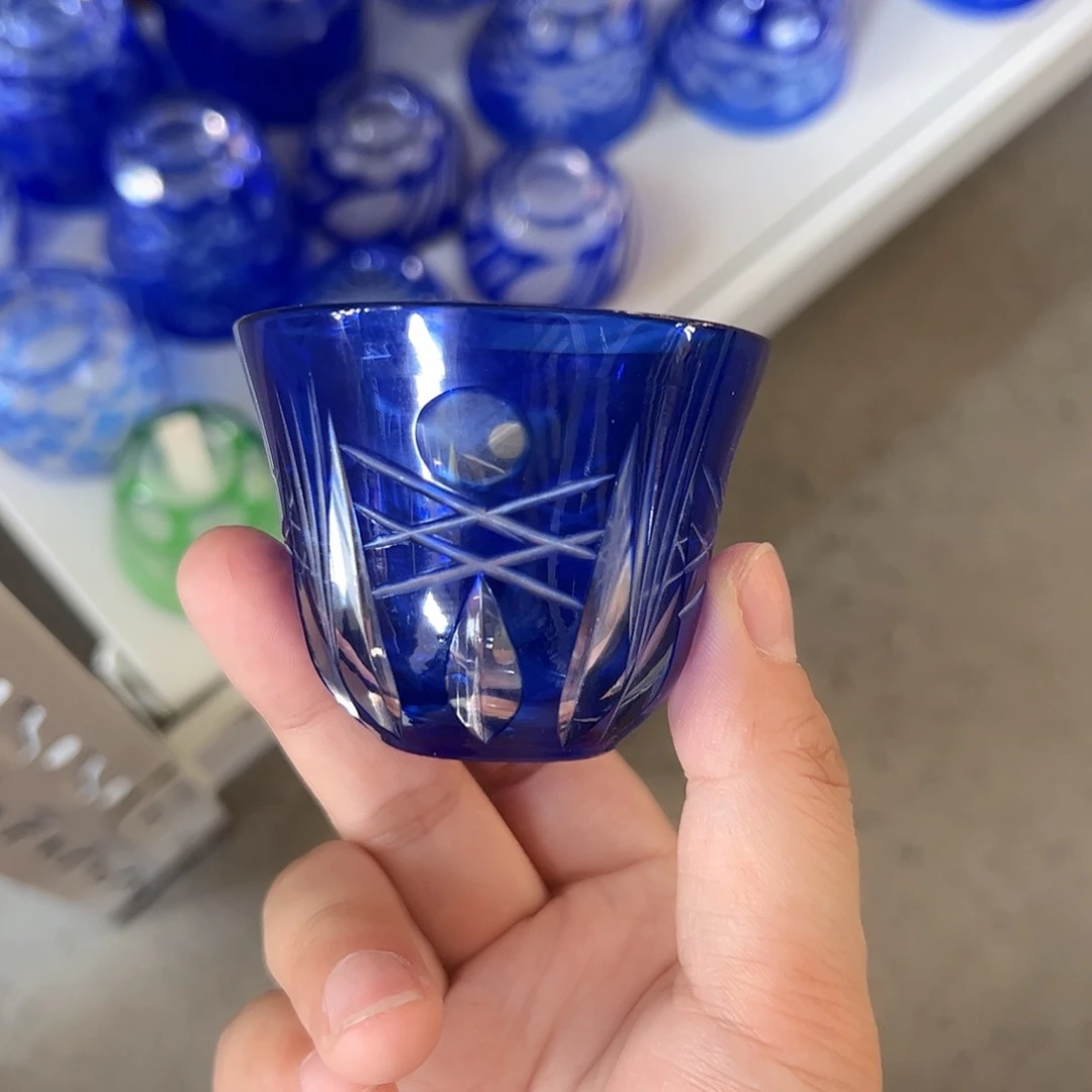 水晶玻璃高脚款微瑕一个