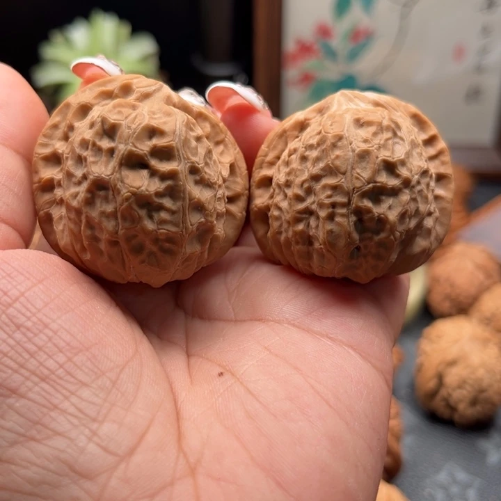 把件文玩核桃天使之翼南瓜墩凹底