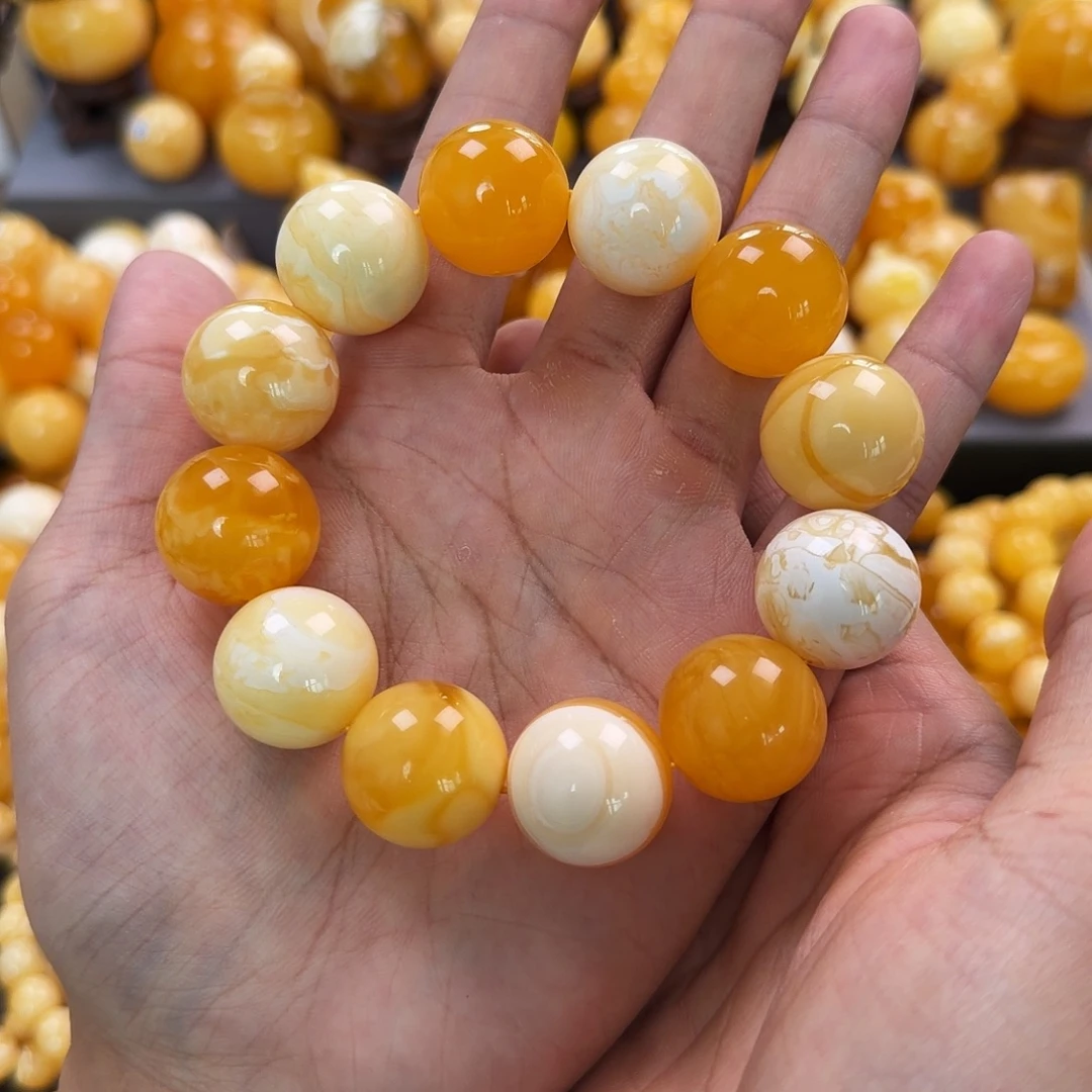 琥珀未镶嵌珠宝奇石20mm