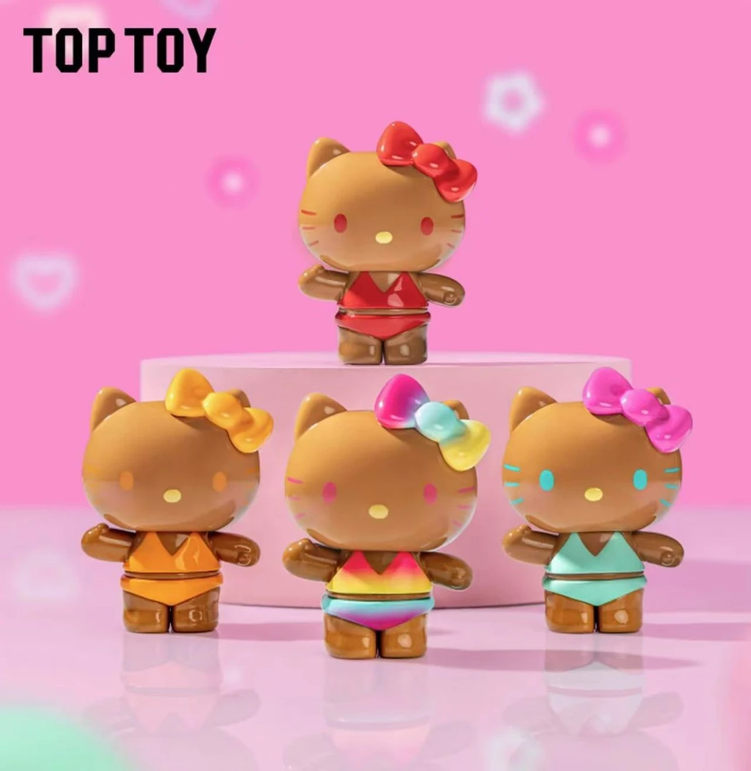 【拆盒】HelloKitty夏日彩虹糖凯蒂猫系列盲盒萌粒手办摆件礼物