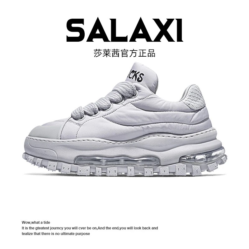 SALAXI【情侣款】夏季朋克风高级感痞帅休闲鞋高端厚底气垫老爹鞋