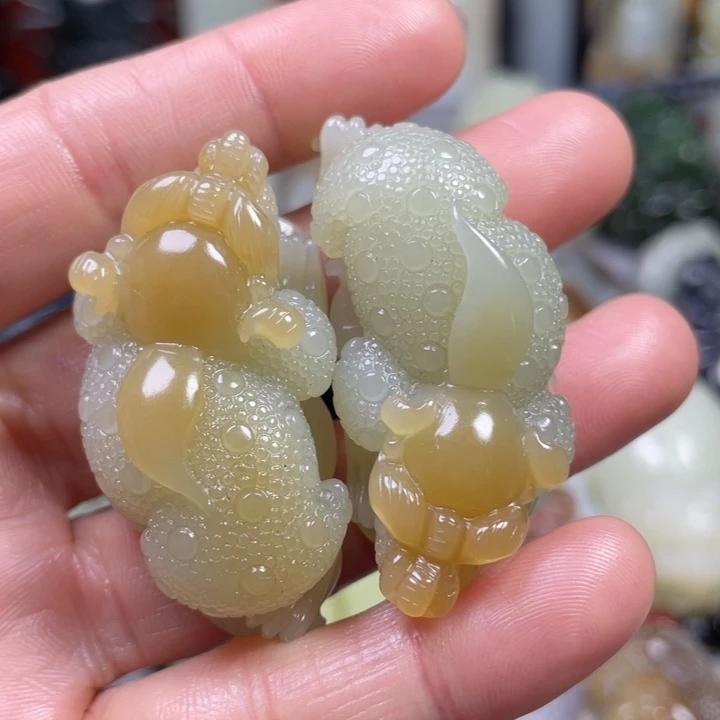 和田玉未镶嵌挂件