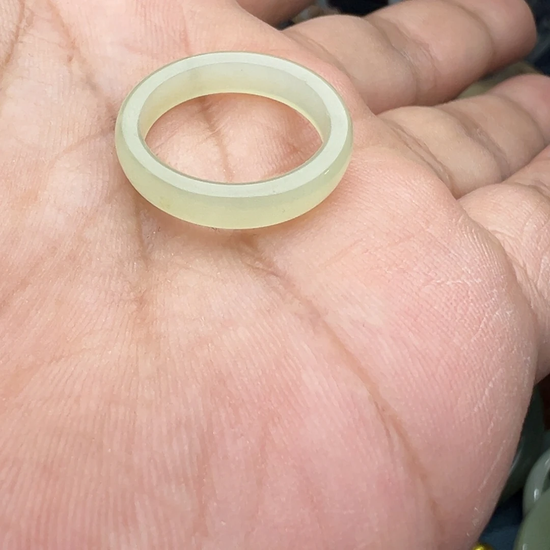 和田玉戒指未镶嵌小*