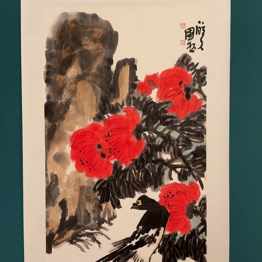 国画单老师作品画作