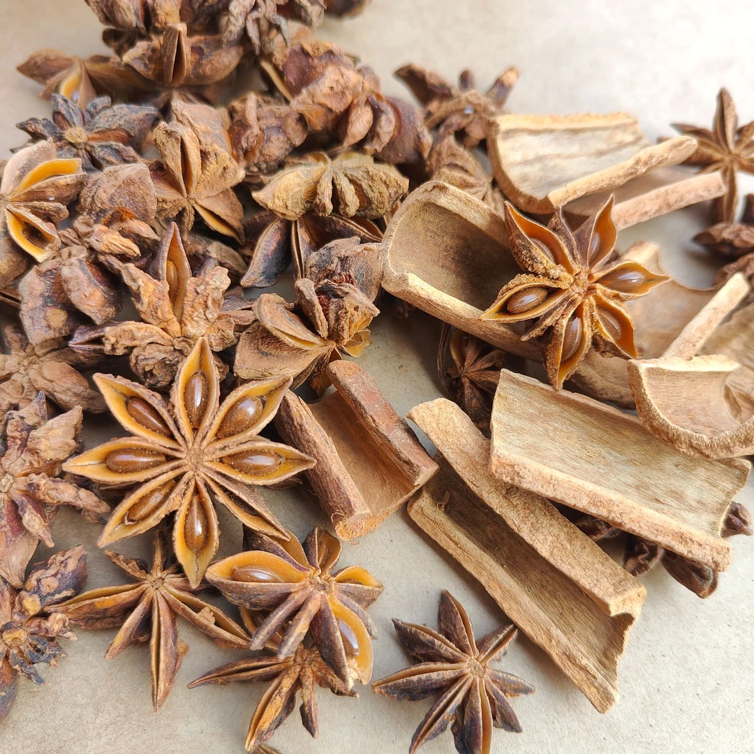 老树大红八角肉桂油桂组合送香叶无硫足干大料调料浓香味炖肉卤肉