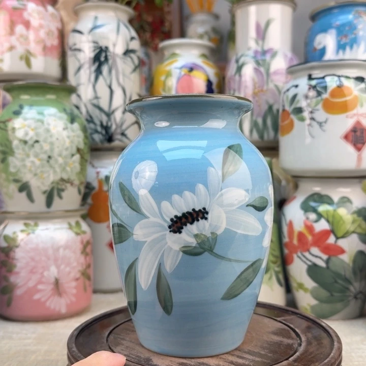 景德镇陶瓷花手绘釉下彩