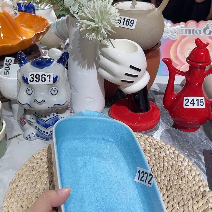 瓷片微瑕陶瓷介意慎拍1272